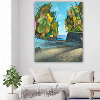 Colorful Tree Coastal Art