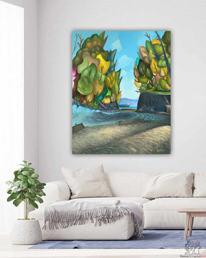 Colorful Tree Coastal Art
