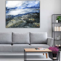 Winter Beach Paintings Abstract