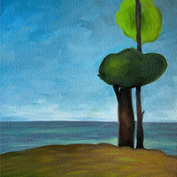 Two Trees and Ocean Paintings