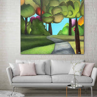 Colorful Vancouver Tree Paintings