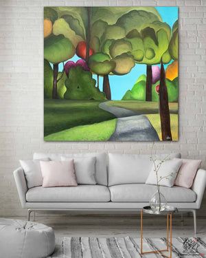 Colorful Vancouver Tree Paintings