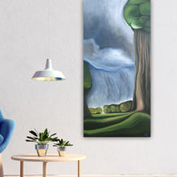 Narrow Vertical Tree Paintings