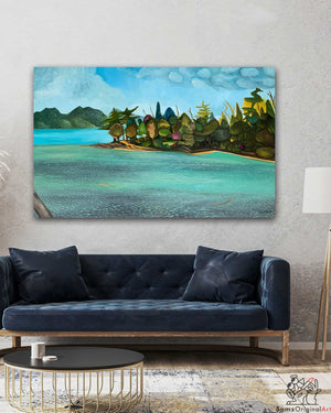 Colorful Gulf Island Paintings