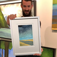 Desert Road Paintings with Storms