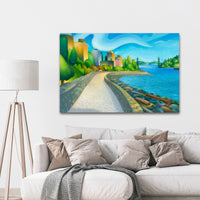Ambleside Seawall Canvas Art Vancouver