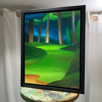 whimsical golf course paintings