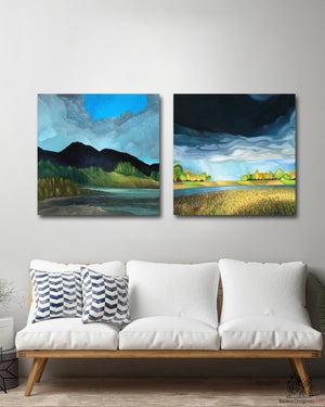 Lake and Prairie Canvas Print Set