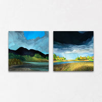 Lake and Prairie Canvas Print Set