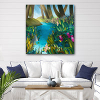 Floral Stream Canvas Prints for Sale