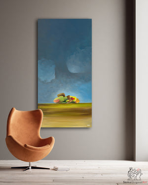 Whimsical Prairie Painting