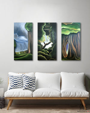 Vancouver Triptych paintings