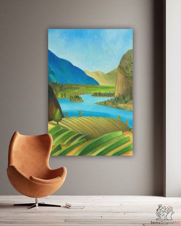 Okanagan Vineyard Paintings for Sale