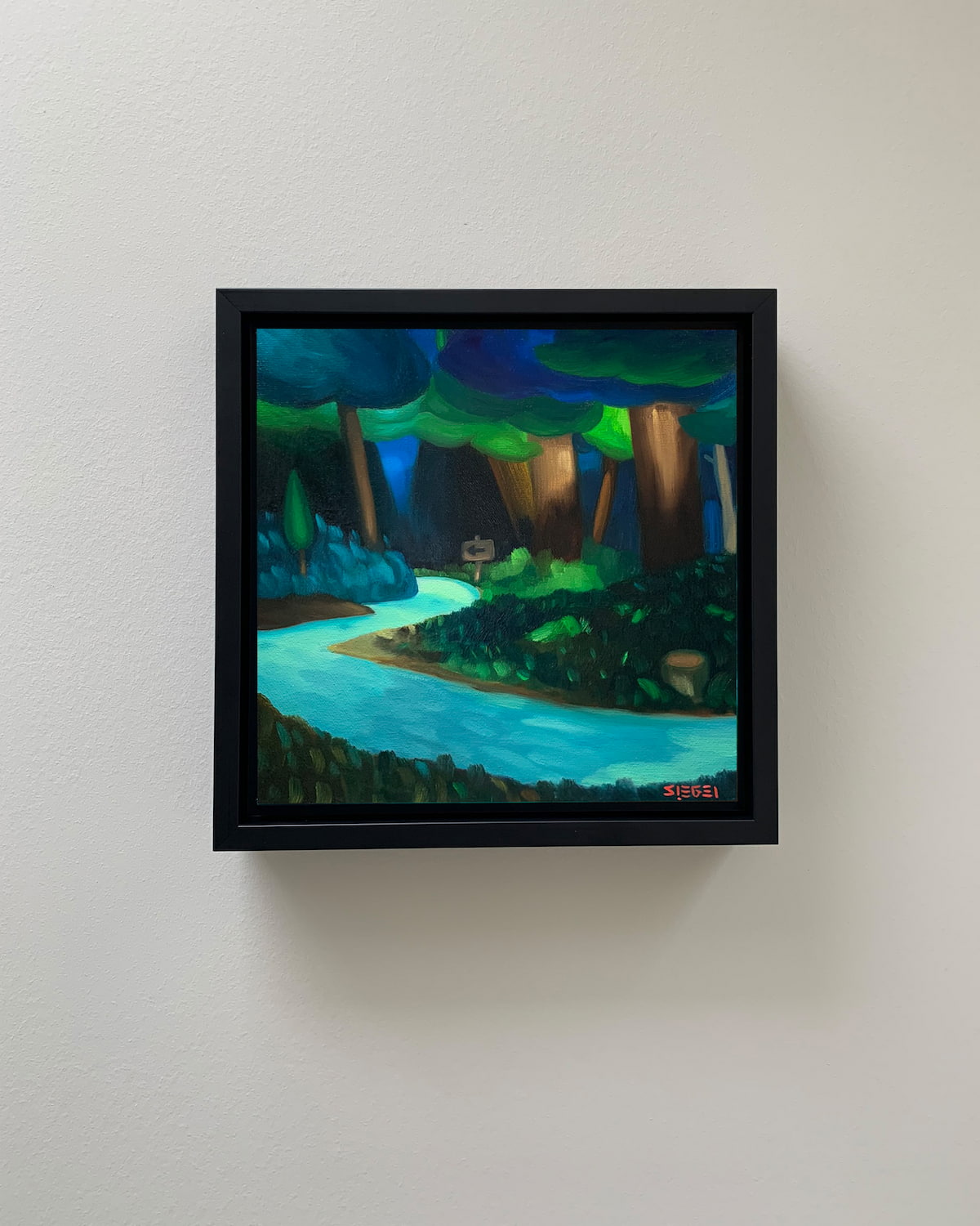 River's Glow | Whimsical River Paintings | Mini Series – Sam's Original Art