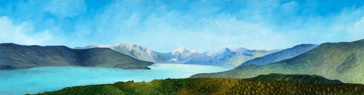 Panoramic Mountain Ocean Paintings Canada