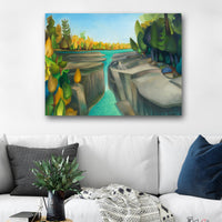 Spillway Gorge Waterfall Painting