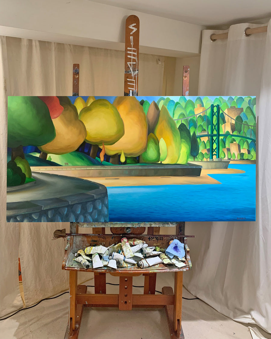 Stanley Park Seawall Art, Paintings, Prints