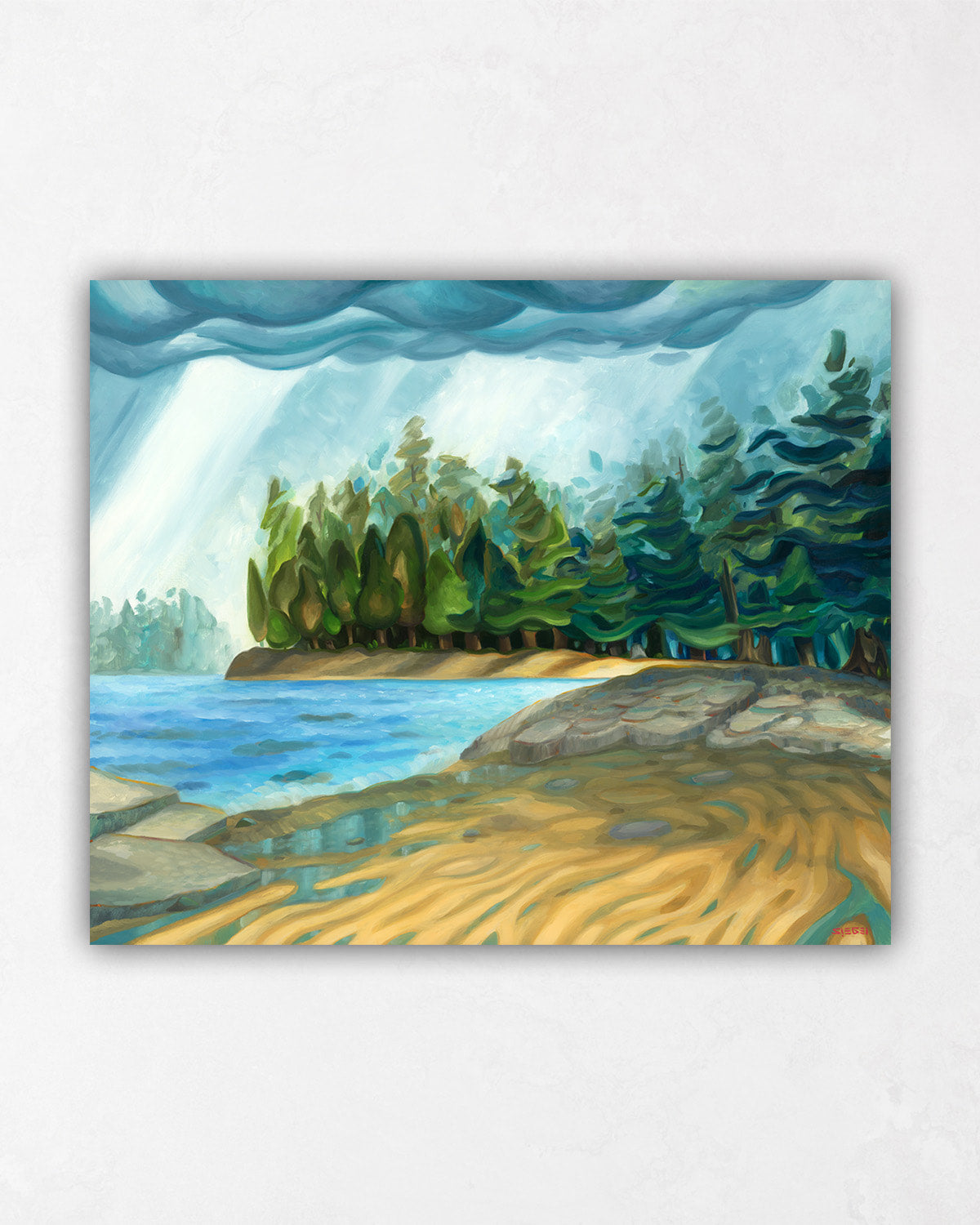 Tofino Storm Beach Paintings | Pacific Northwest Artwork – Sam's ...