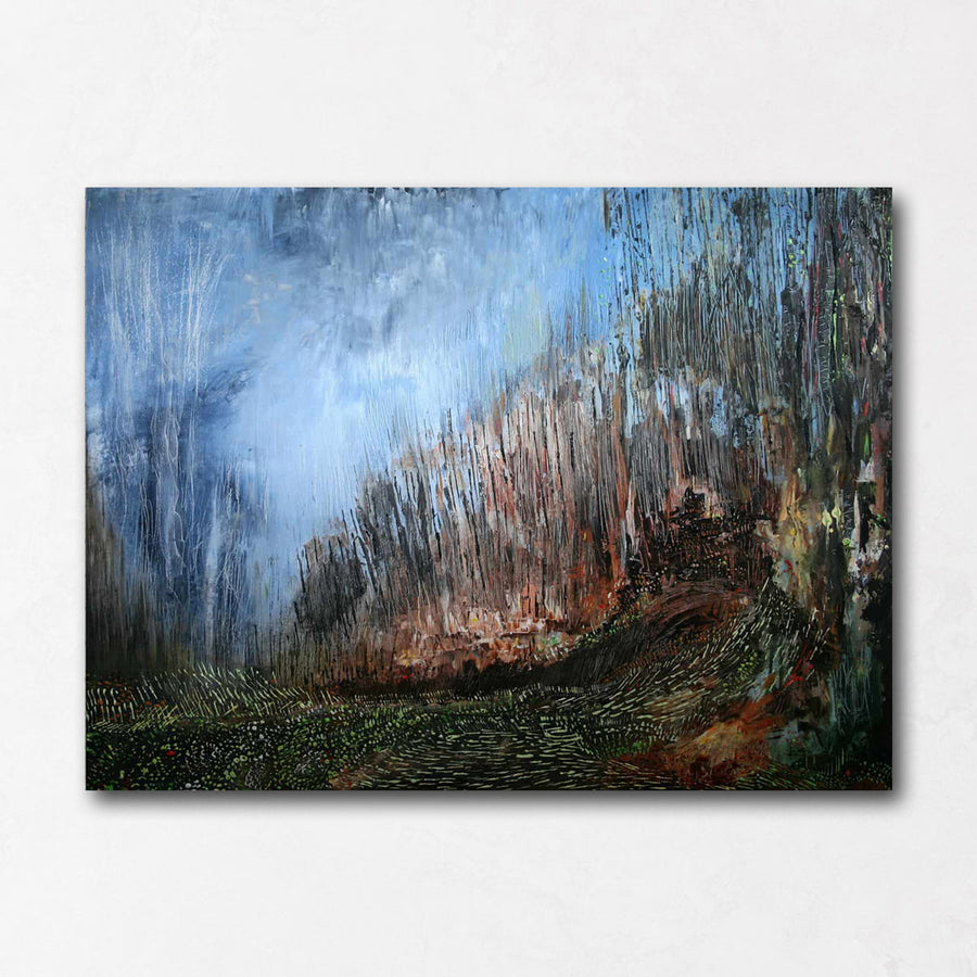 unique abstract landscape painting