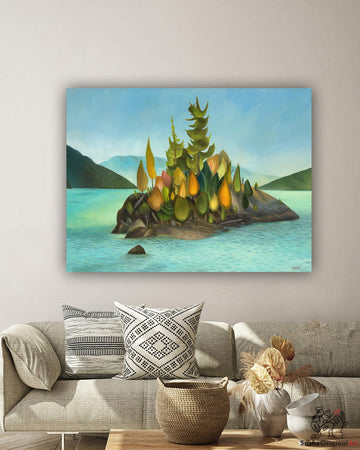Colourful Island Paintings BC Canada