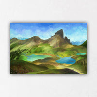 Painting of Black Tusk Mountain
