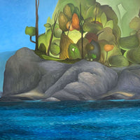 Whimsical Island Paintings Vancouver Art