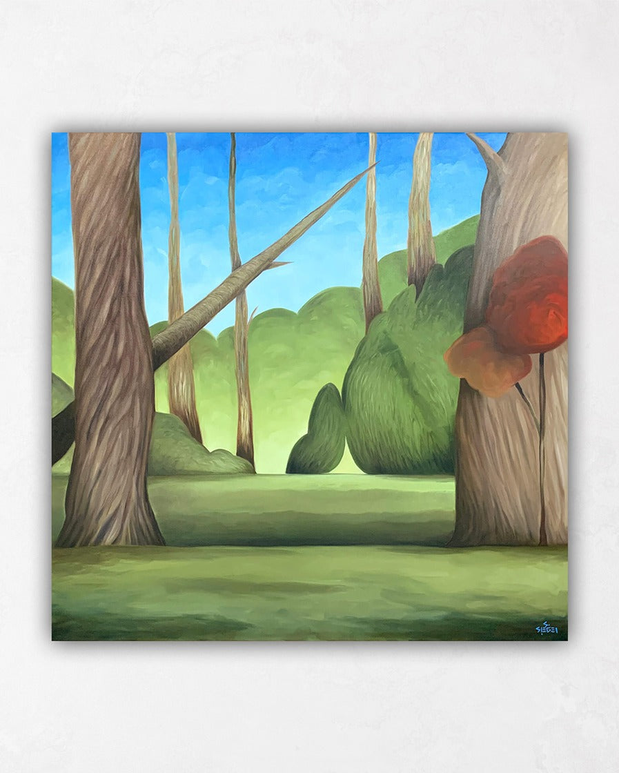 Whimsical Park Painting