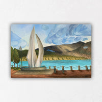 Painting of Kelowna Sails