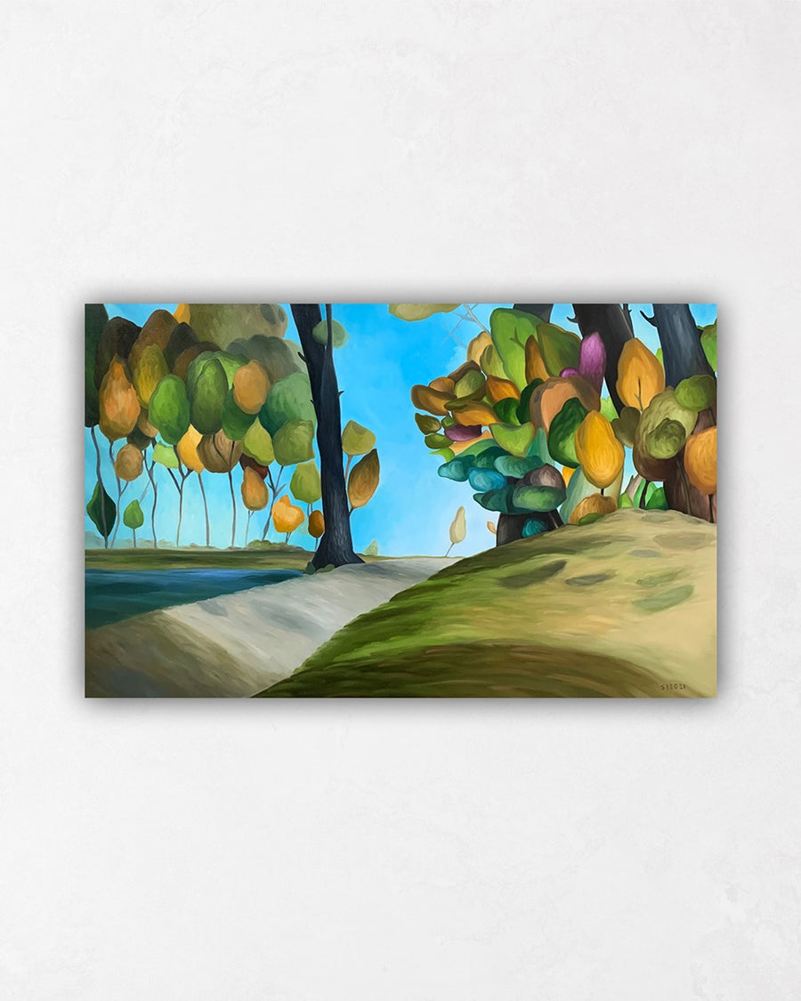 Pathway Paintings with Colorful Trees