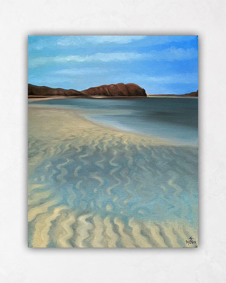Rippled Sand Beach Painting