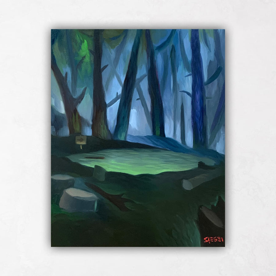 Spooky Forest Painting