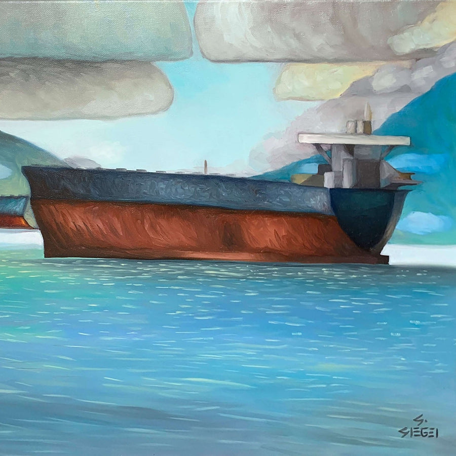 Vancouver Ocean Freighter Paintings
