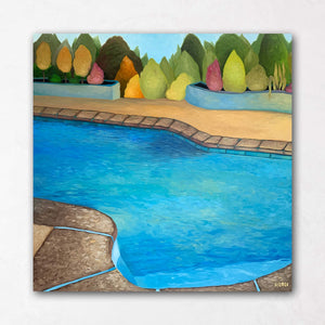 Swimming Pool Party Painting