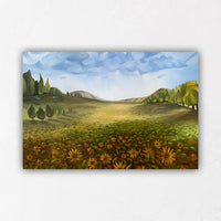 Sunflower Prairie Oil Paintings