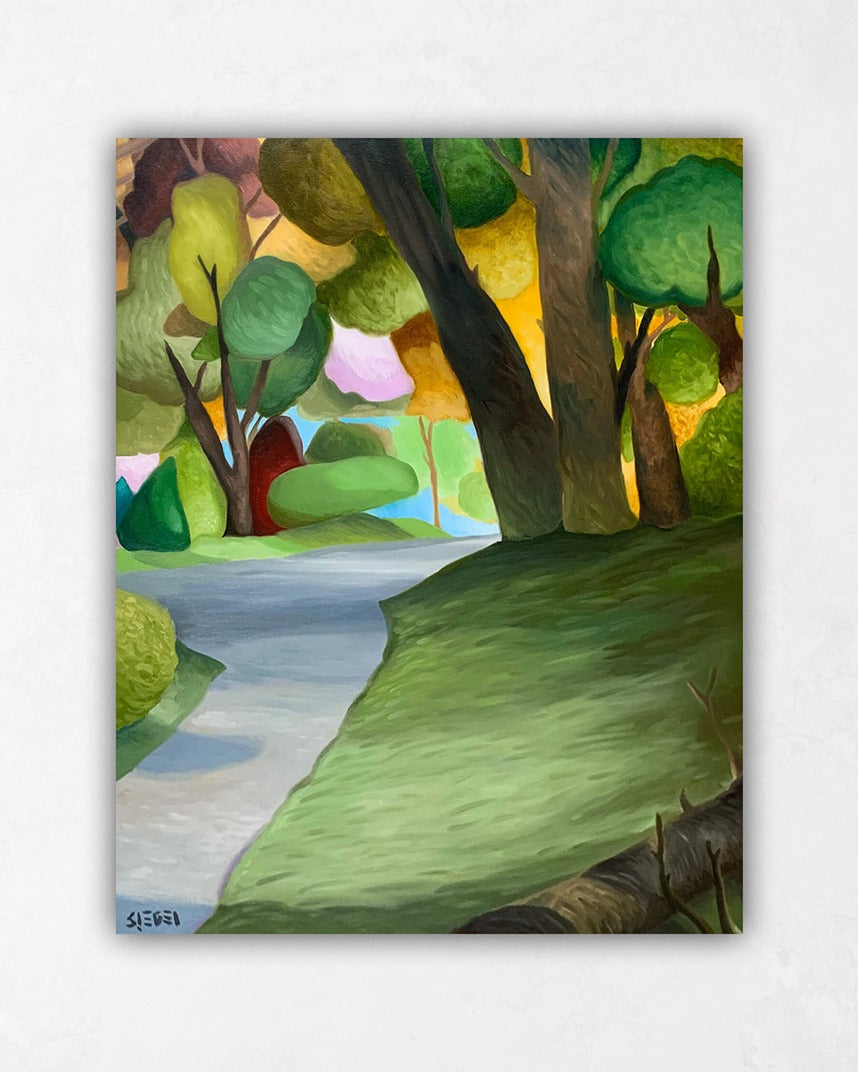 Forest Path Paintings Vancouver Artist