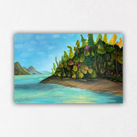 Bright cheerful colour wall art ocean