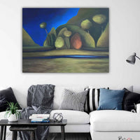 Deep Blue Landscape Paintings