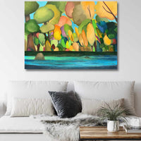 Bright Colorful Tree Paintings Vancouver