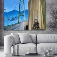 Lions Gate Bridge Art Canvas Prints