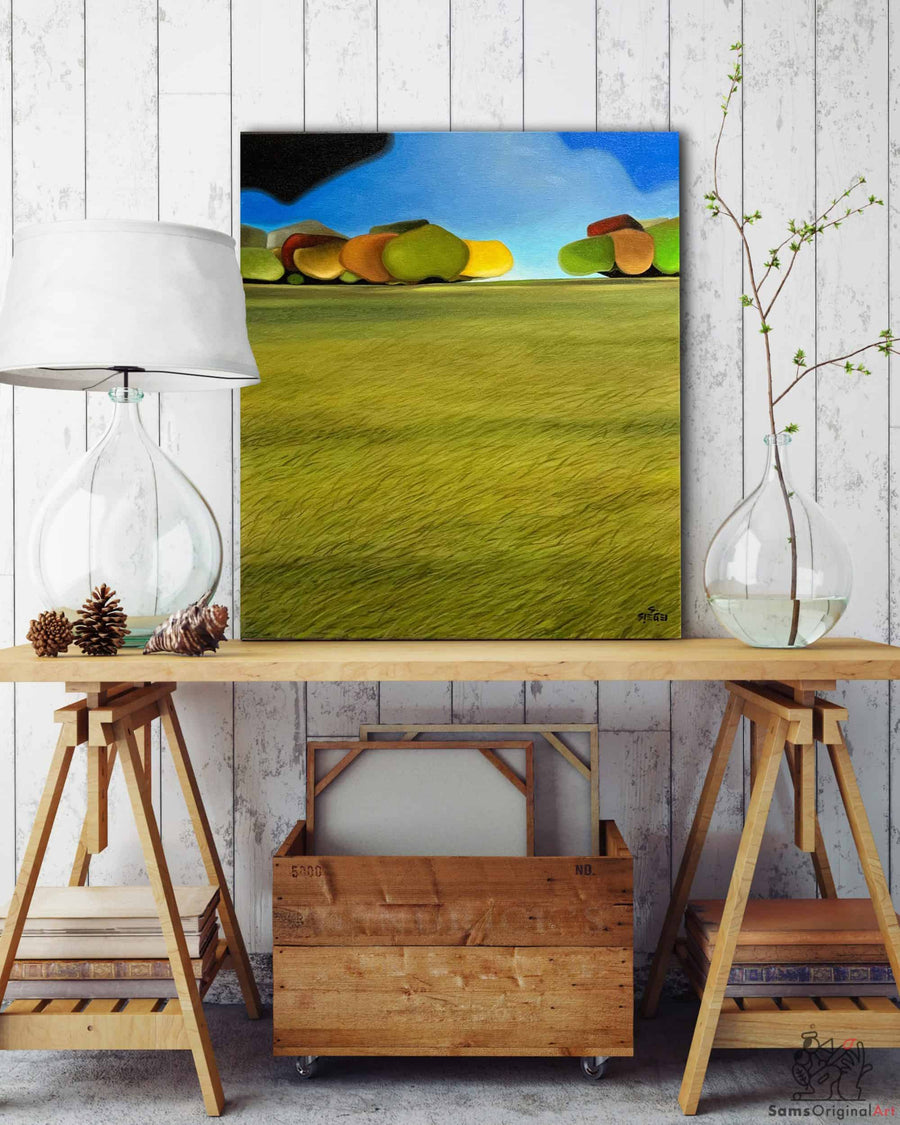 Funky Tree Paintings and Canvas Prints