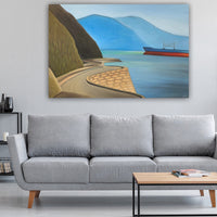 Stanley Park Seawall paintings, art and canvas prints