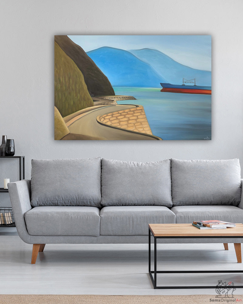 Stanley Park Seawall paintings, art and canvas prints