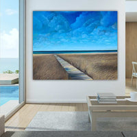 Beach House Art and Canvas Prints