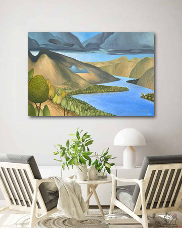 River Cloud Kamloops Paintings