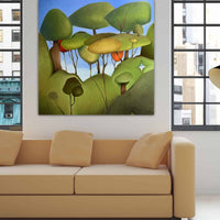 Green Tree Forest Paintings