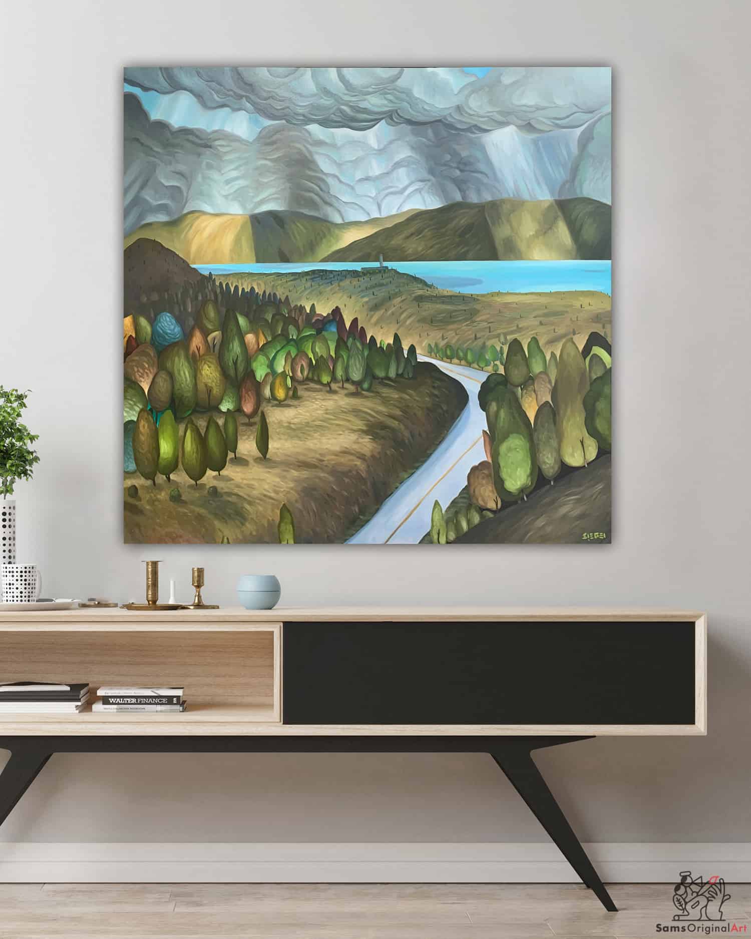 West Kelowna Surreal Landscape Paintings and Giclée Canvas Prints